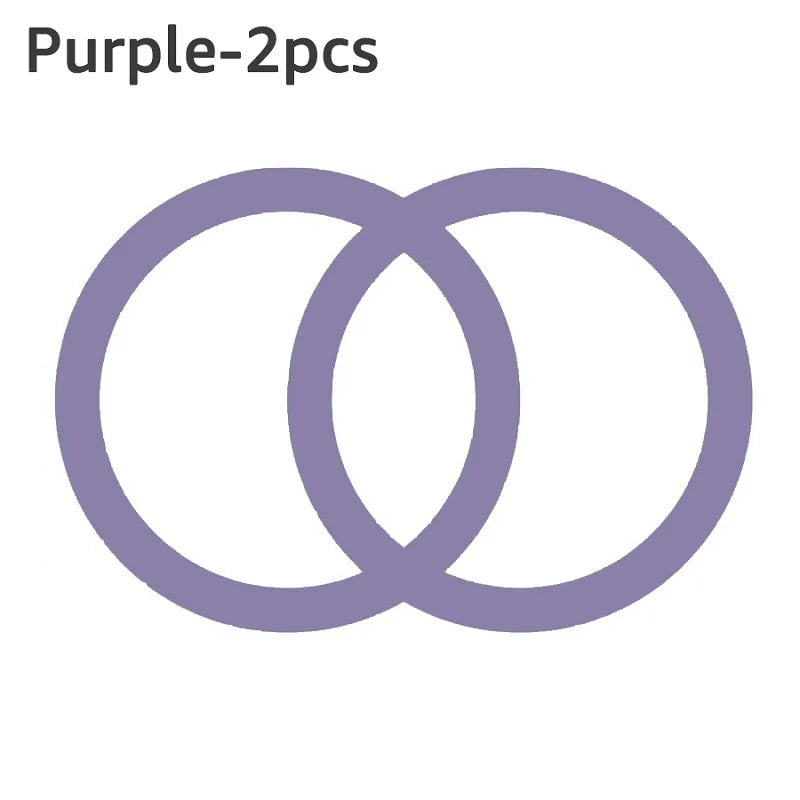 2Pack for Magsafe Magnetic Plate Ring Universal Metal Sticker Support Wireless Charger Metal Plate Sheet for Magnet Car Holder