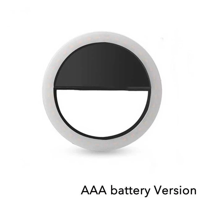 USB Charge LED Selfie Fill Light Led Selfie Ring Light Mobile Phone Live Broadcast Video LED Selfie Ring Lamp For Huawei Samsung