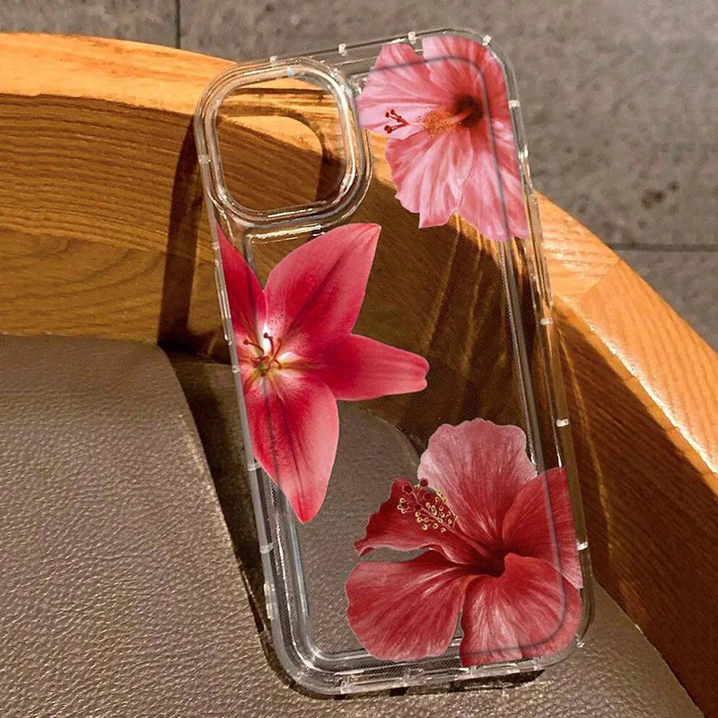 Floral Transparent Designer iPhone Case – Mobizzio