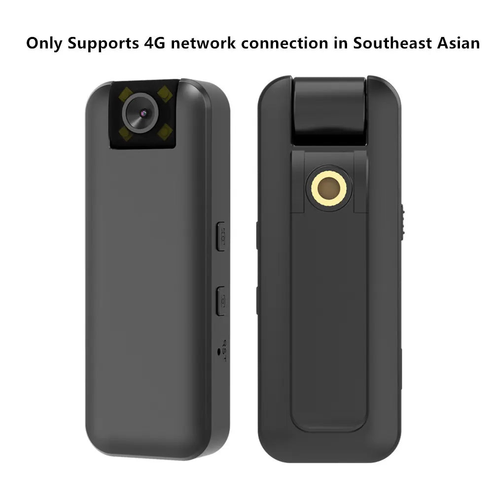 4G Wireless Mini Camera 4K High Definition Phone Remote Video Recorder Worn Police Small Body Cam Night Vision DV Camcorder