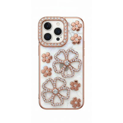 Diamond Flower Plated iPhone Case – Mobizzio