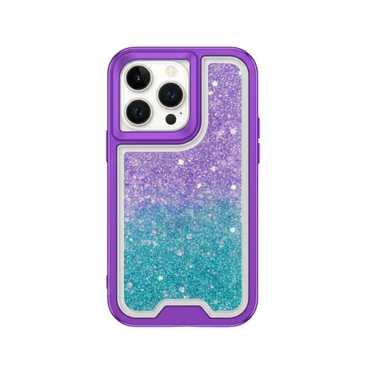 Gradient Glitter Transparent iPhone Case – Mobizzio