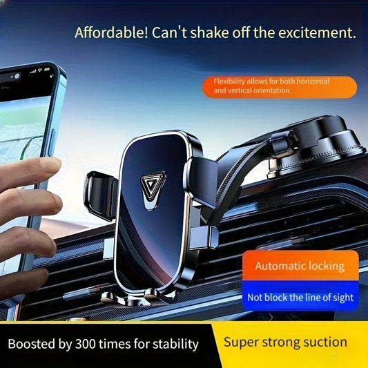 Car Phone Holder – Nano Flexible Silicone, 360° Rotation, Doesn't Block Screen, Compatible with iPhone Series for iPhone 17