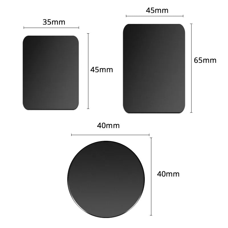 Metal Plate For Car Phone Holder Magnetic Universal Iron Sheet Disk Sticker Mount Mobile Phone Magnet Stand For IPhone