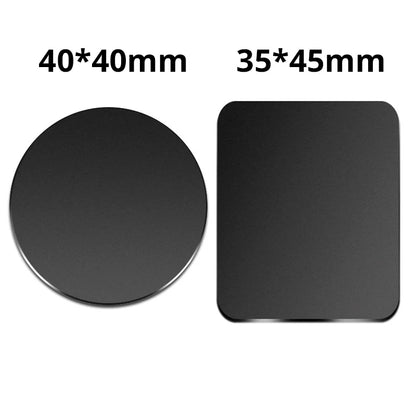 Metal Plate For Car Phone Holder Magnetic Universal Iron Sheet Disk Sticker Mount Mobile Phone Magnet Stand For IPhone