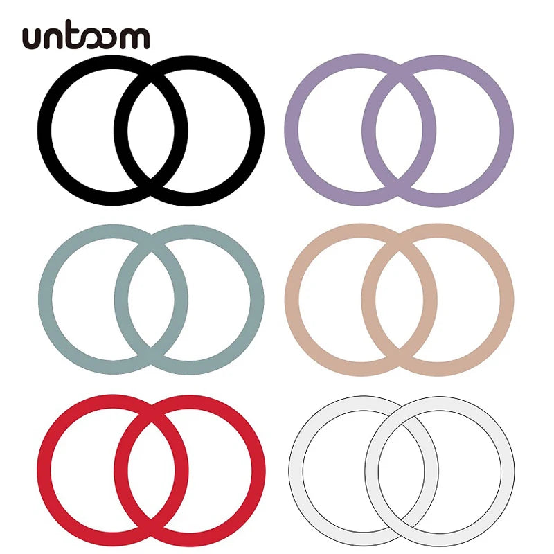 2Pack for Magsafe Magnetic Plate Ring Universal Metal Sticker Support Wireless Charger Metal Plate Sheet for Magnet Car Holder