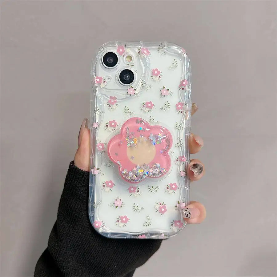 Floral Flower Bracket Phone Case – Mobizzio