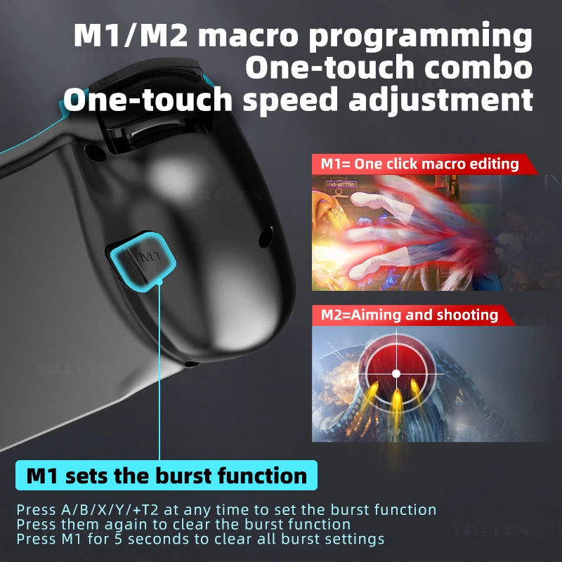 D3 Mobile Gamepad For Android ios Phone Game Controller Bluetooth-Compatible For Switch Control Stretch Joystick with Macro