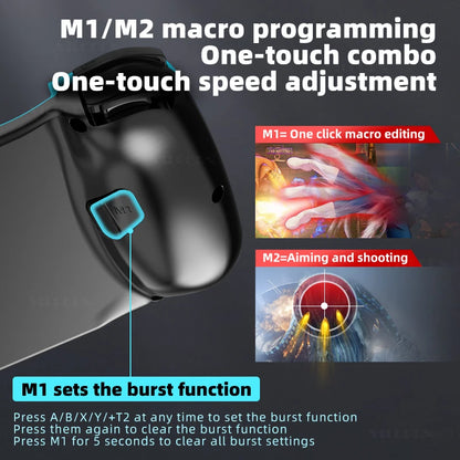 D3 Mobile Gamepad For Android ios Phone Game Controller Bluetooth-Compatible For Switch Control Stretch Joystick with Macro