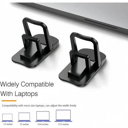 2pcs Laptop Stand Invisible Adhesive Folding Storage Keyboard Foot Pad Support Shelf for Home Office Desktop Stand Radiator Base