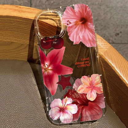 Floral Transparent Designer iPhone Case – Mobizzio