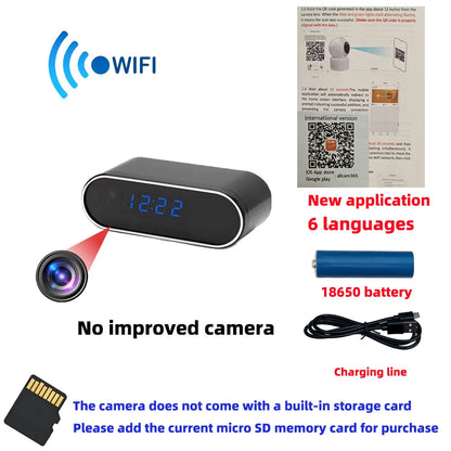 4KHD WiFi mini camera, digital lights can be turned off, infrared night vision, motion detection remote viewing, wireless camera