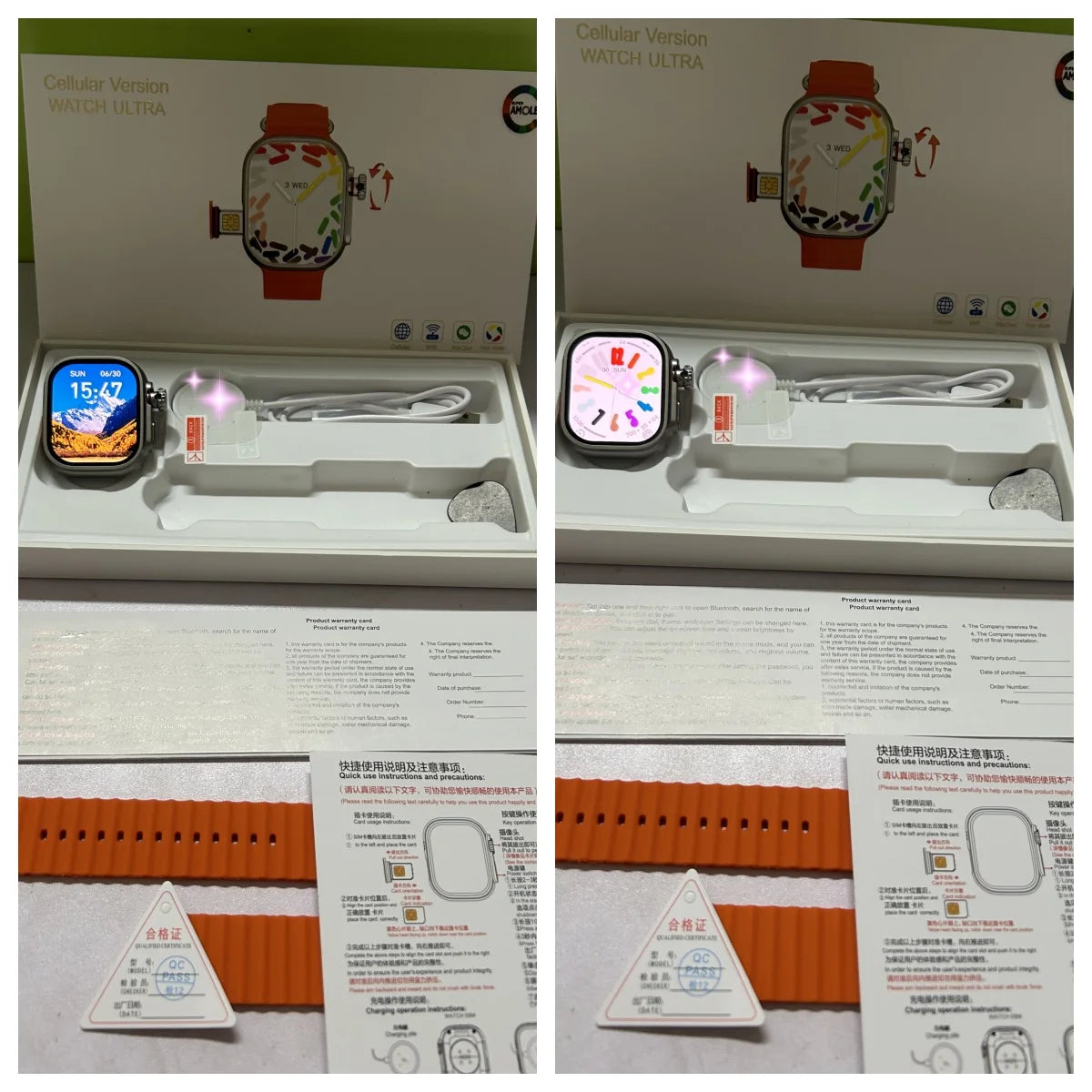 Original CDS9 Ultra Smartwatch Android 9.0 4G Network Sim Card Rotary Camera Amoled Google Play Store Global Version Smart Watch