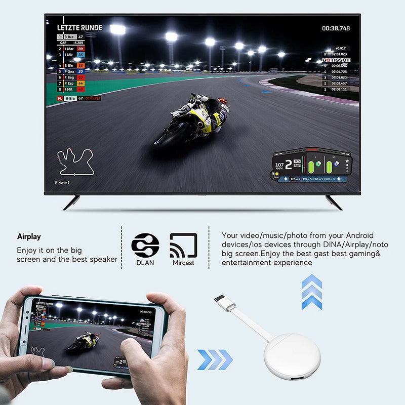 U11 TV Stick Android 14 TV Box H313 Wifi BT5 smart TV 2.4G 5G 4K HD smart TV BOX Voice Remote Set TOP Box