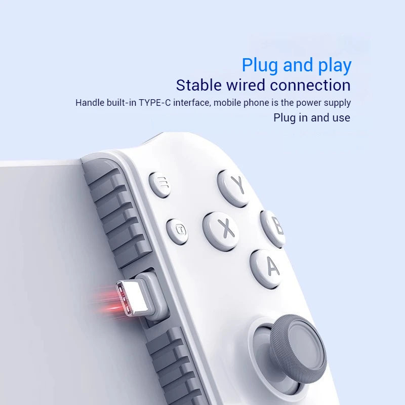 Memo S3 Gamepad Type-C Mobile Phone Controller Hall Effect Stretching Handle Stick Joystick Android Ps Cloud Game Customized