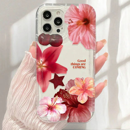 Floral Transparent Designer iPhone Case – Mobizzio