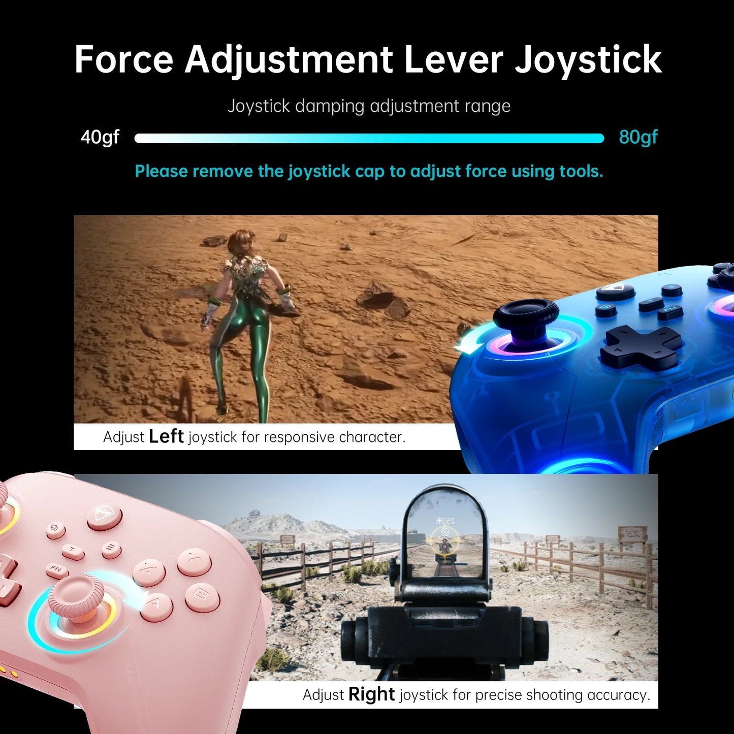 Machenike G3 V2 PC Gaming Controller Hall Effect Gamepad for Nintendo Switch iPhone Android Mobile Phone Windows PC Steam