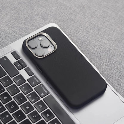 Alloy Lens Frame MagSafe Leather iPhone Case – Mobizzio