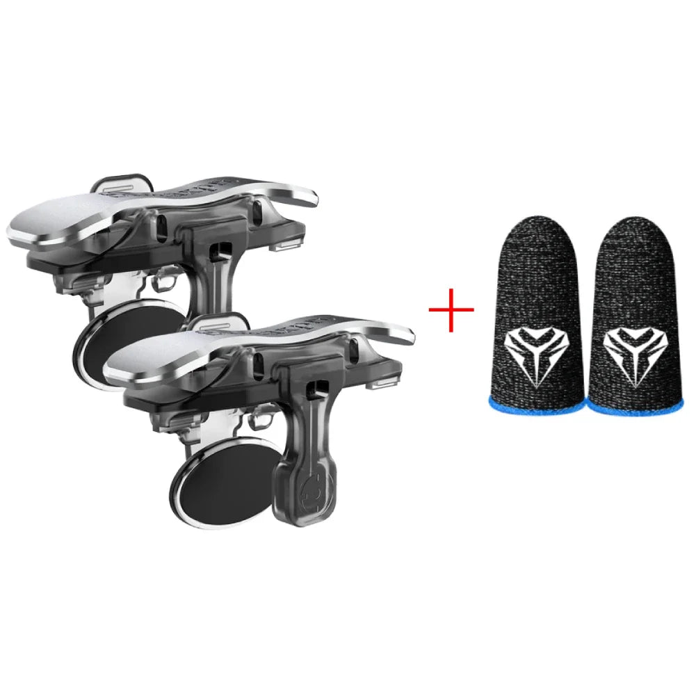 X8 Mobile Game Trigger For PUBG Phone Gaming 6 Finger Trigger Sensitive Shoot Phone Game Trigger L1 R1 Aim Keys Game Controller