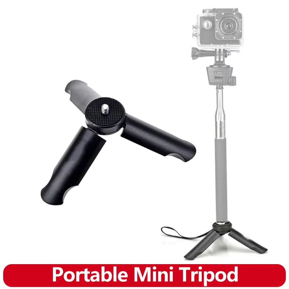 Portable Mini Tripod Small Phone Tripod for iPhone/Android Pocket Selfie Stick Handle Grip for GoPro insta360 DJI Action Camera