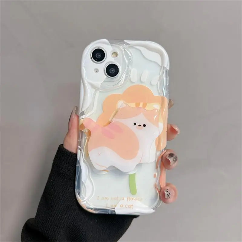 Floral Flower Bracket Phone Case – Mobizzio