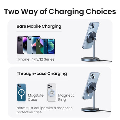 UGREEN Qi2 25W Magnetic Wireless Charger Stand Charging Holder For iPhone 16 15 Pro Max/AirPods Fast Charger for MagSafe