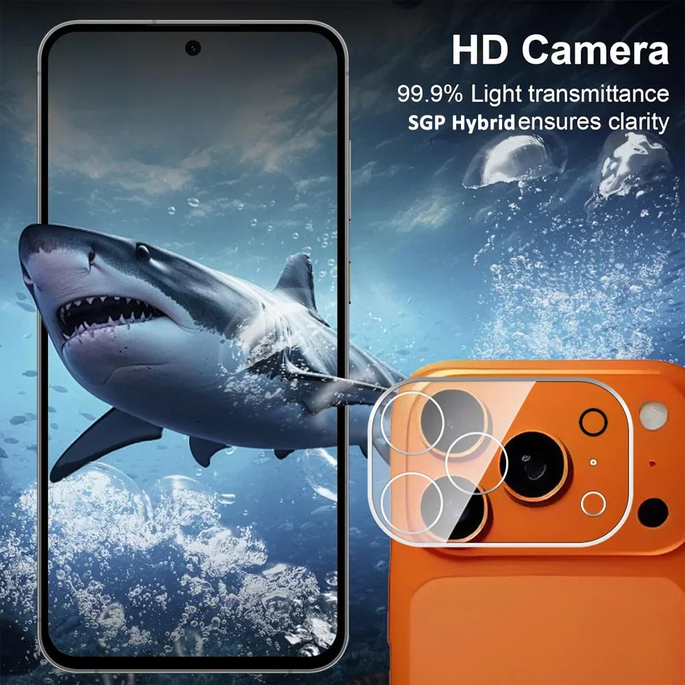 3 Pack Screen Protector for iPhone 17 pro Max + 3 Pack Camera Lens Protector with Installation Frame,Sensor Protection,Dynamic I