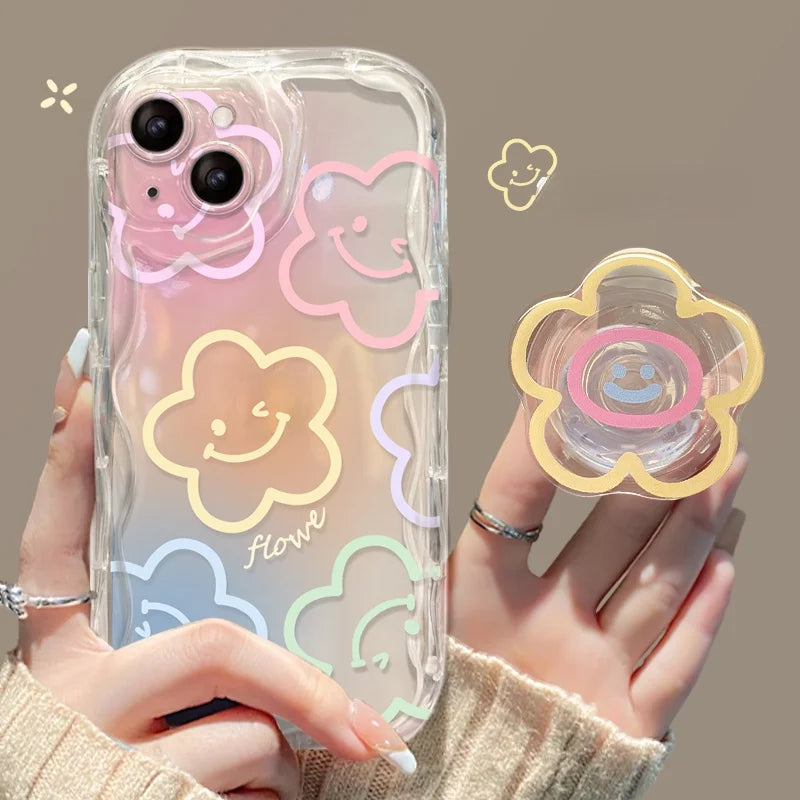 Floral Flower Bracket Phone Case – Mobizzio