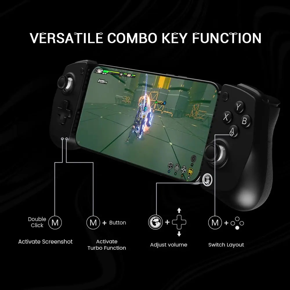 For GameSir X5 Lite Mobile Gaming Controller for Android & iPhone Hall Effect Joystick, Lightweight Ergonomic Phone Controller
