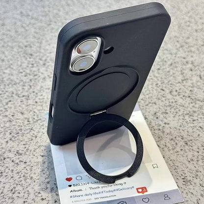 Liquid Silicone Stand Ring MagSafe iPhone Case – Mobizzio