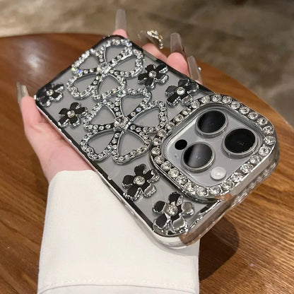 Diamond Flower Plated iPhone Case – Mobizzio