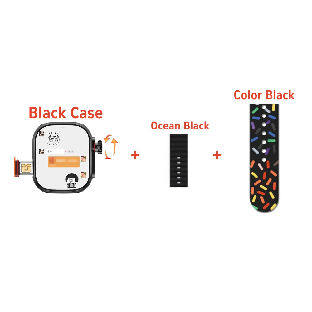 Original CDS9 Ultra Smartwatch Android 9.0 4G Network Sim Card Rotary Camera Amoled Google Play Store Global Version Smart Watch