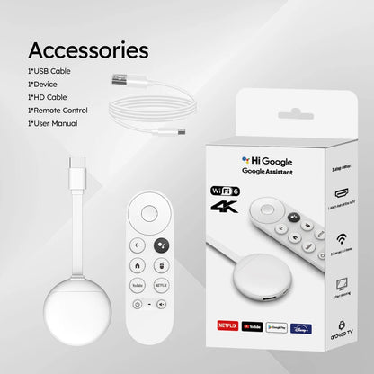 U11 TV Stick Android 14 TV Box H313 Wifi BT5 smart TV 2.4G 5G 4K HD smart TV BOX Voice Remote Set TOP Box