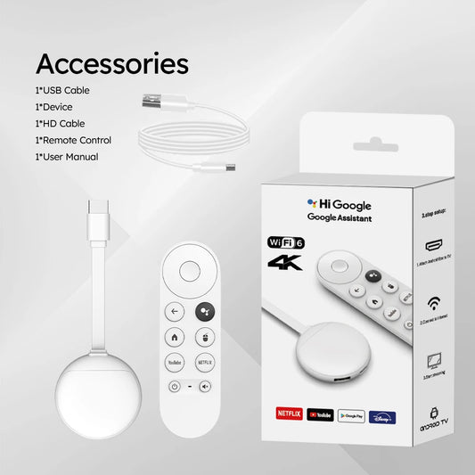 U11 TV Stick Android 14 TV Box H313 Wifi BT5 smart TV 2.4G 5G 4K HD smart TV BOX Voice Remote Set TOP Box