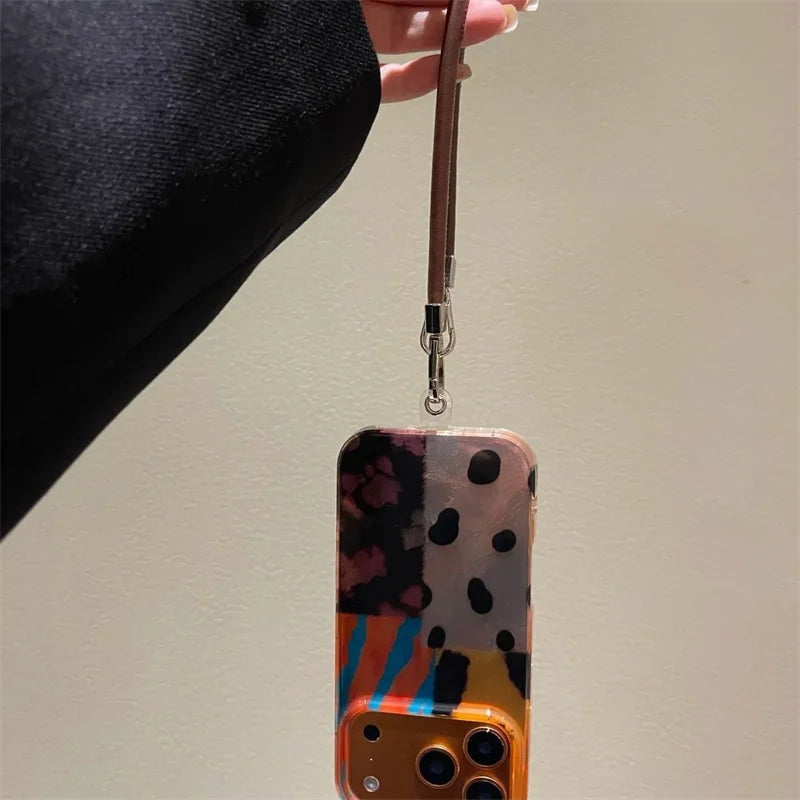 Abstract Patchwork Strap iPhone Case – Mobizzio