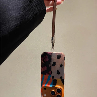 Abstract Patchwork Strap iPhone Case – Mobizzio