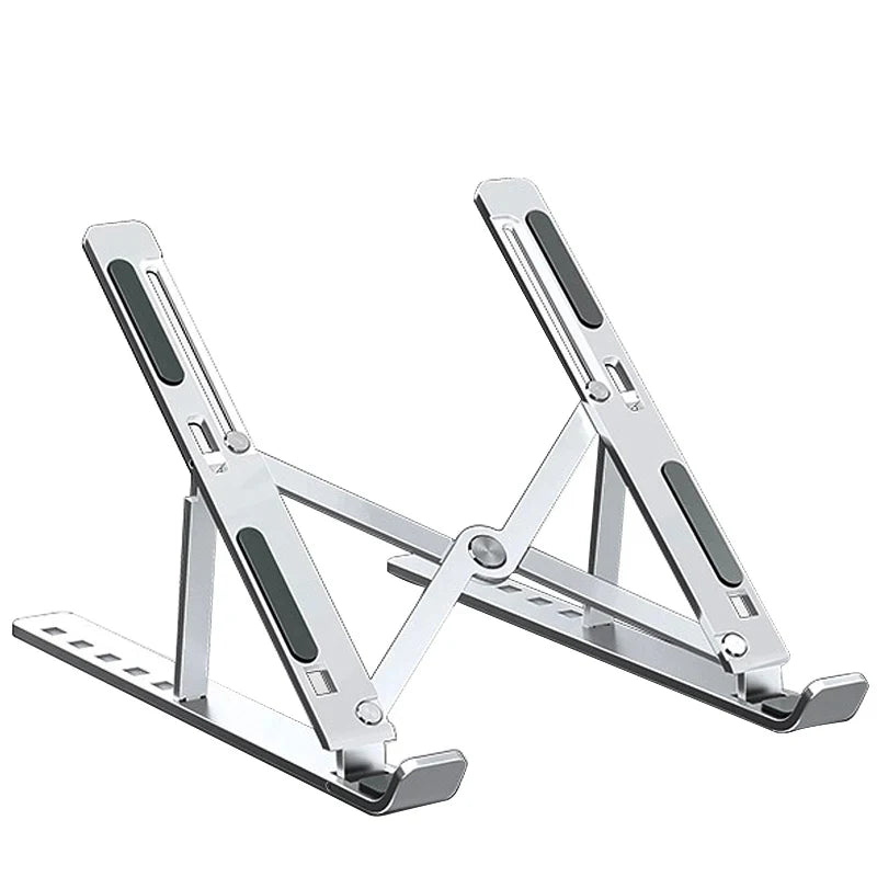 Aluminum Alloy Laptop Holder Stand Adjustable Foldable Portable for Notebook Computer Bracket Lifting Cooling Holder Non-slip