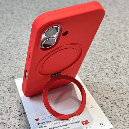 Liquid Silicone Stand Ring MagSafe iPhone Case – Mobizzio