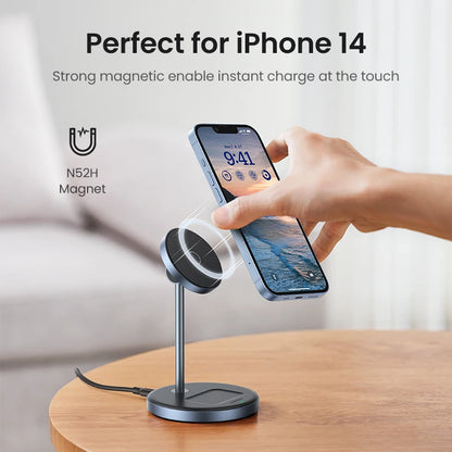 UGREEN Qi2 25W Magnetic Wireless Charger Stand Charging Holder For iPhone 16 15 Pro Max/AirPods Fast Charger for MagSafe