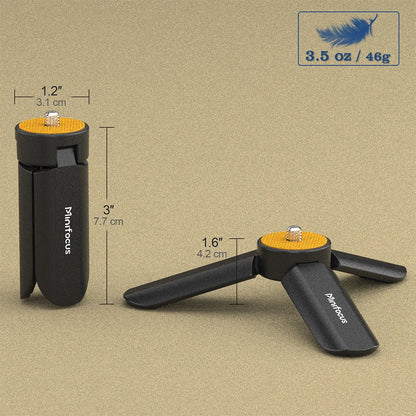 Portable Mini Table Tripod Stand Desk Tripod with 1/4'' Screw for Gopro Camera Video Vlog Grip Panel Ring Light Phone Gimbal