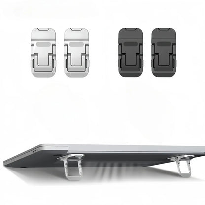 2pcs Laptop Stand Invisible Adhesive Folding Storage Keyboard Foot Pad Support Shelf for Home Office Desktop Stand Radiator Base