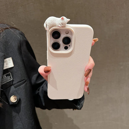 3D Cartoon Character Leather Finish iPhone Case – Mobizzio