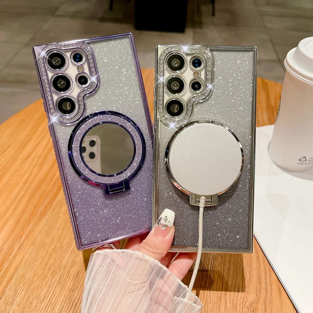 Luxury Diamond Clear Glitter MagSafe Phone Case – Mobizzio