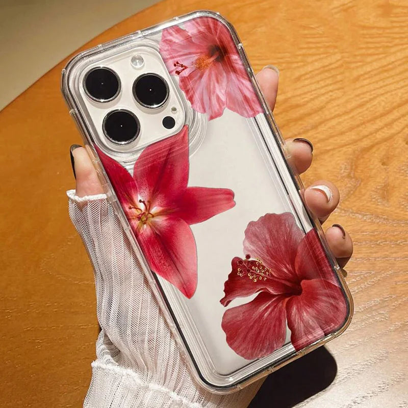 Floral Transparent Designer iPhone Case – Mobizzio