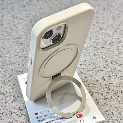 Liquid Silicone Stand Ring MagSafe iPhone Case – Mobizzio