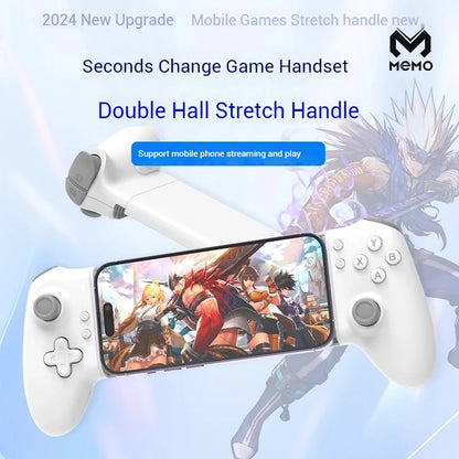 Memo S3 Gamepad Type-C Mobile Phone Controller Hall Effect Stretching Handle Stick Joystick Android Ps Cloud Game Customized