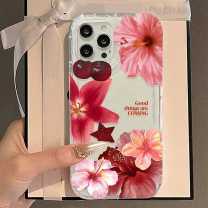 Floral Transparent Designer iPhone Case – Mobizzio