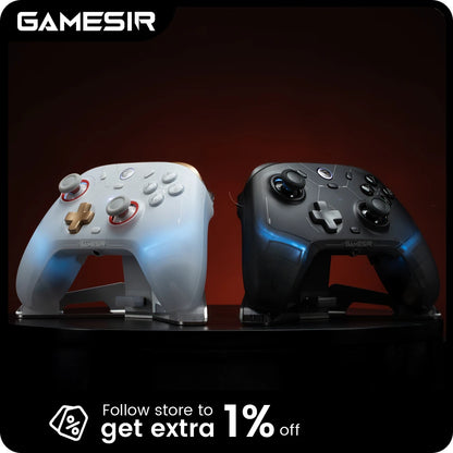GameSir Cyclone 2 Wireless Pro Controller, Hall Effect Joysticks, Bluetooth Gamepad for Nintendo Switch, iPhone, Android & PC