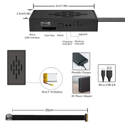 HD 1080P Mini Camera DIY Portable Wireless Module WiFi Camera Video Recorder Motion Detection P2P Camcorder Support Remote View