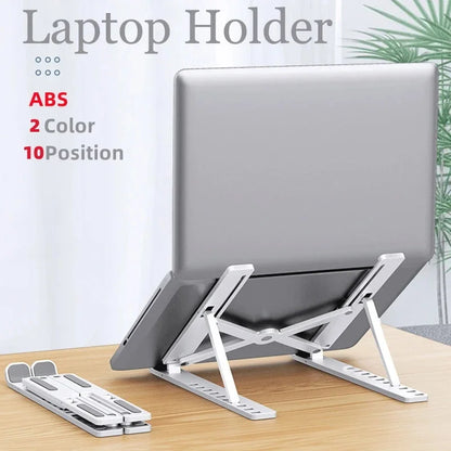 Portable Laptop Stand Adjustable Foldable Tablet Holder Notebook Cooling Bracket Computer Support Macbook Air Holder Accessories